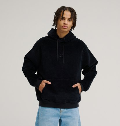Felpa Backlash teddy con cappuccio nero