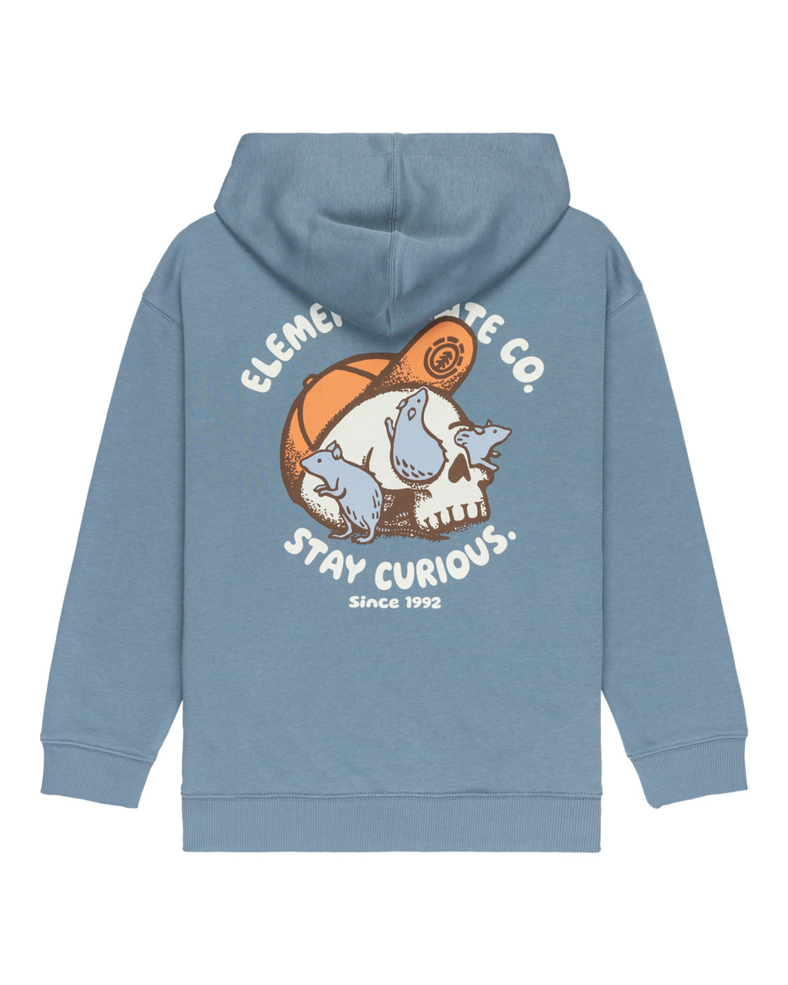 Felpa Curious Po con cappuccio celeste - 8/16 ANNI