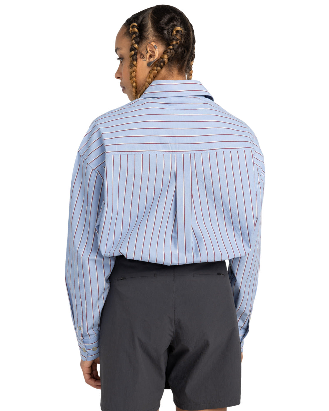 Camicia Aspan righe blu chiaro