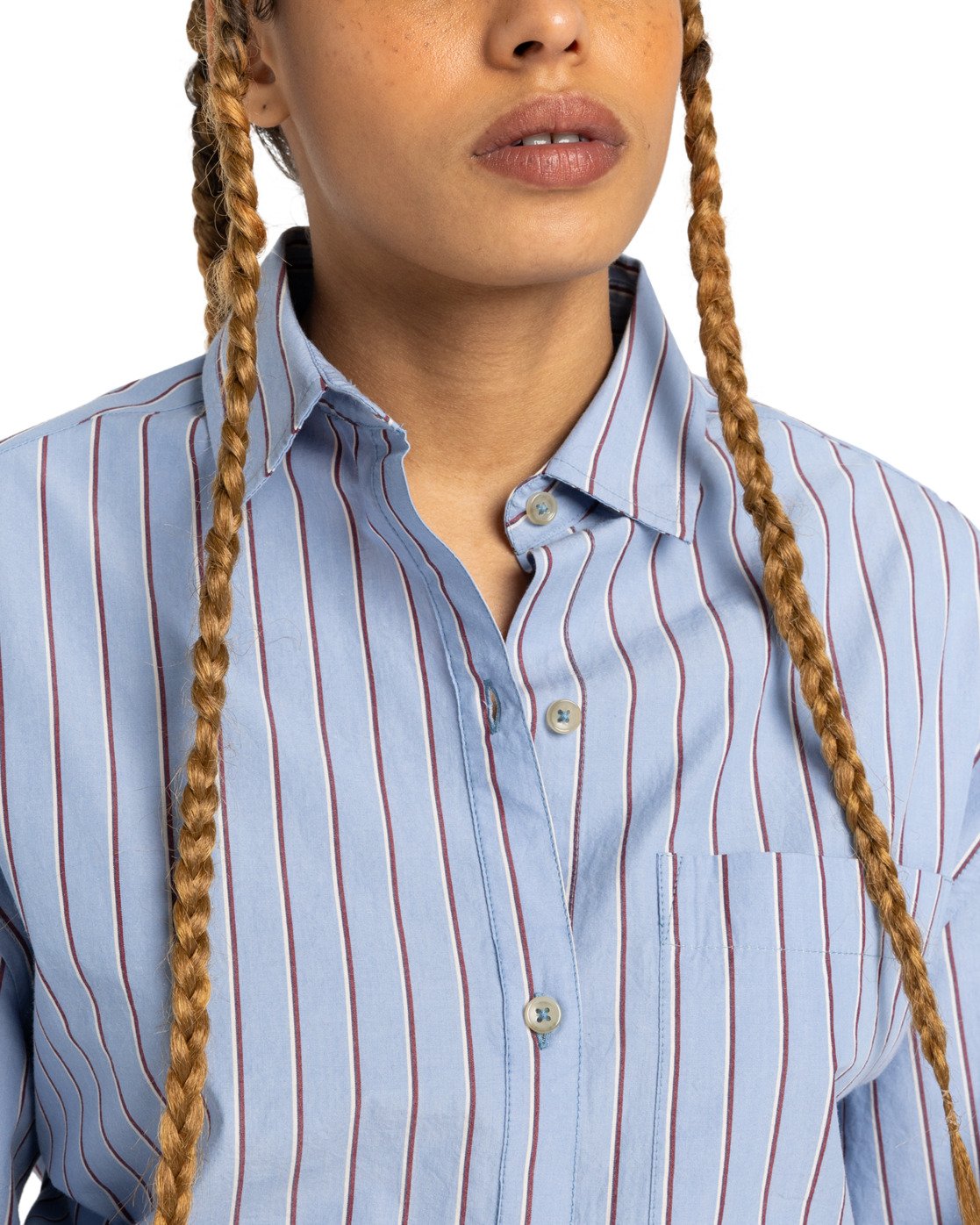 Camicia Aspan righe blu chiaro