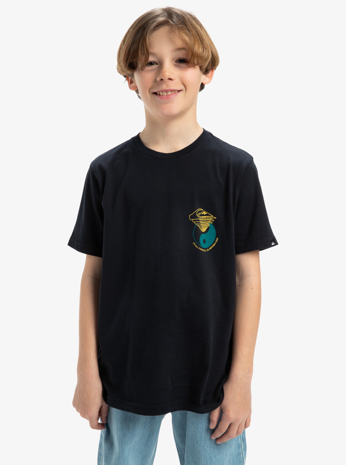 T-Shirt Hypnotic wave nero - 8/16 ANNI