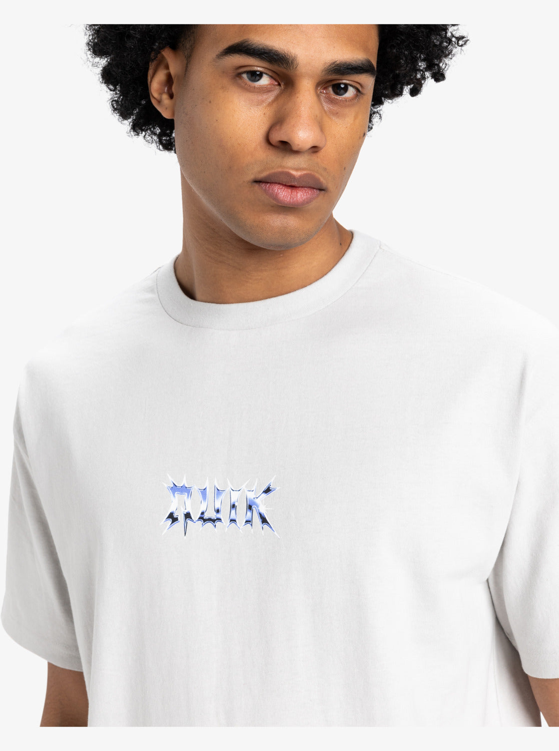 T-Shirt Mercury chrome grigio