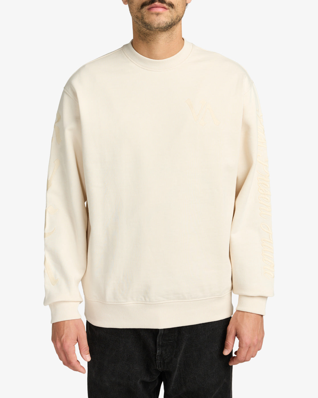 Felpa Va Worldwide girocollo panna