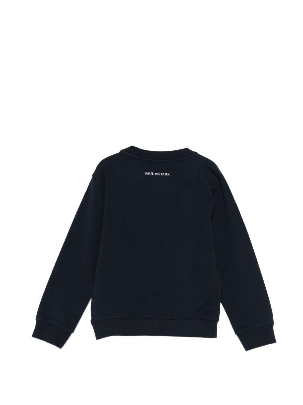 Felpa Paul & Shark girocollo blu - 4/12 ANNI