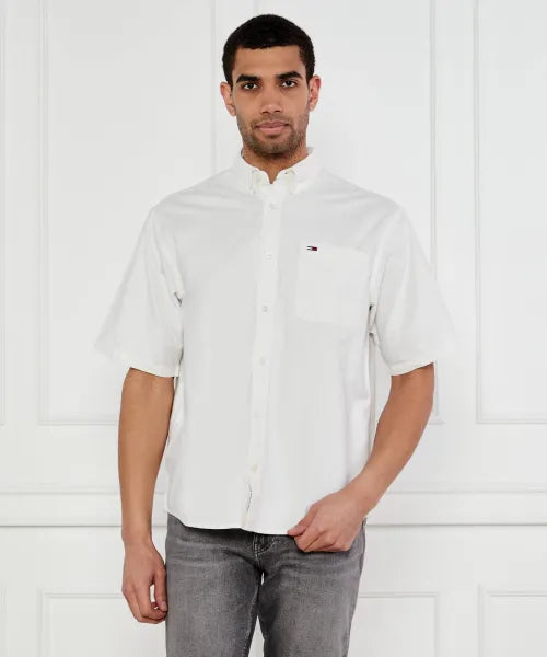 Camicia Oxford relaxed fit bianco