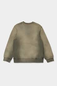 Felpa DSQUARED Slouch girocollo verde - 12/16 ANNI