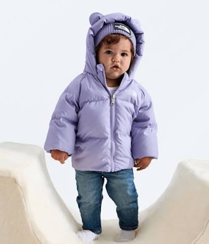 Giacca Baby north down con orecchie da neonato- 0/24 MESI