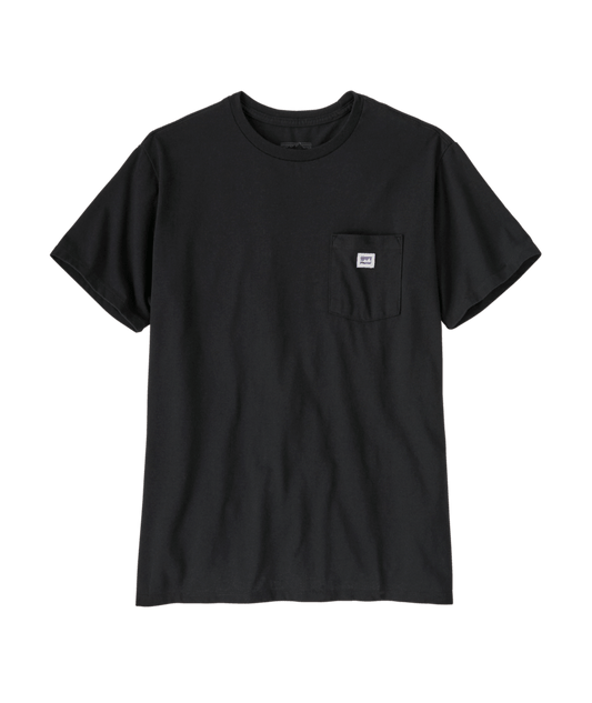 T-Shirt Shop sticker con taschino nero