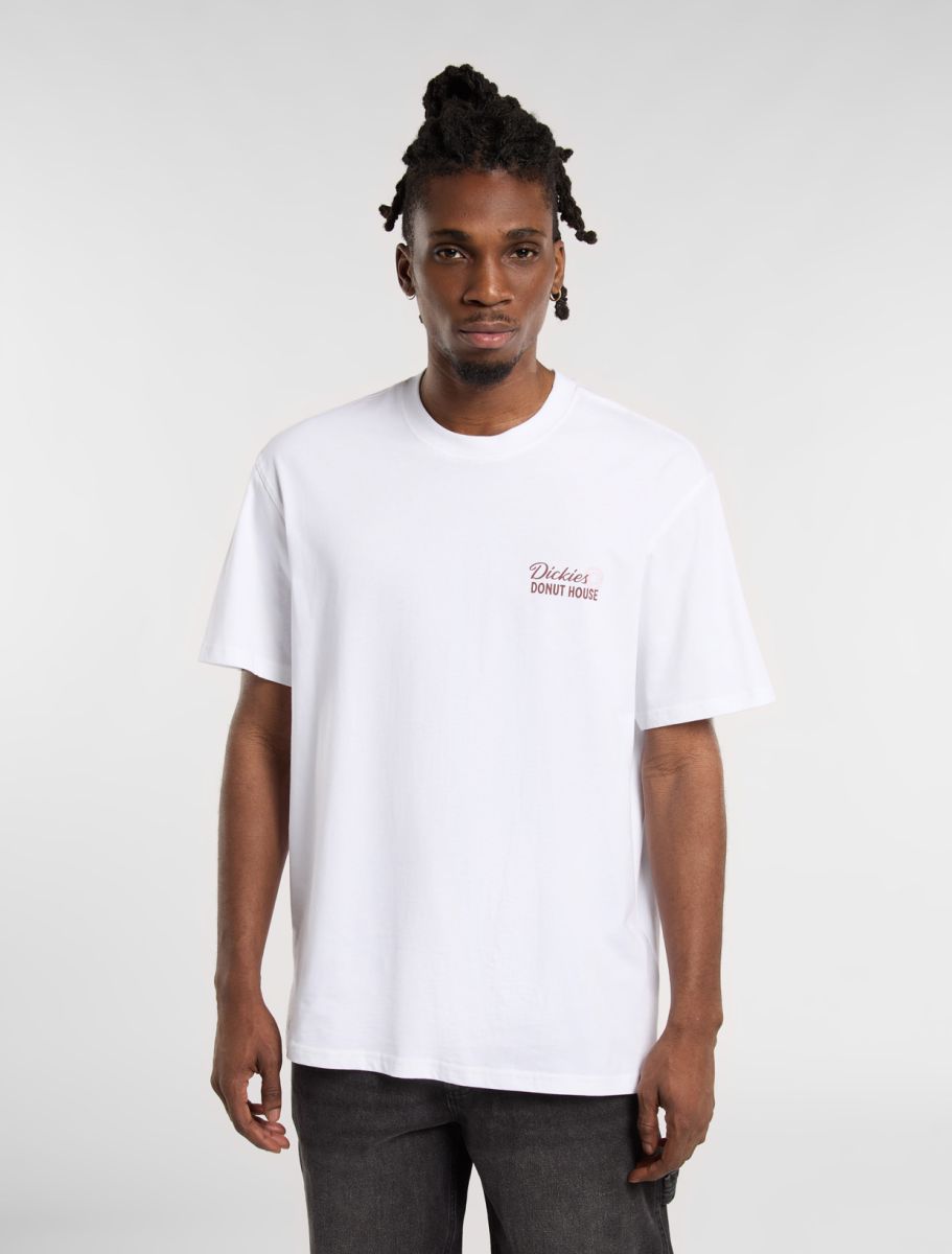 T-Shirt Donut house bianco