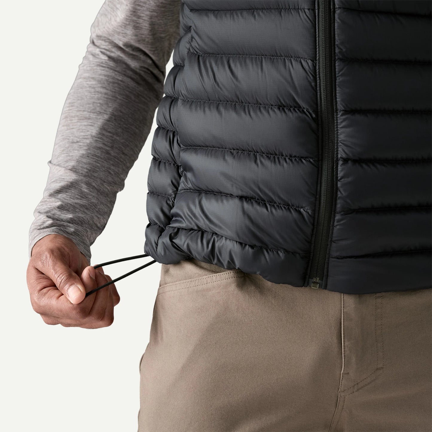 Gilet Down sweater nero