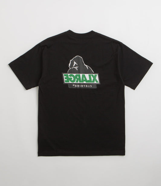T-Shirt Slanted og nero/scritta verde