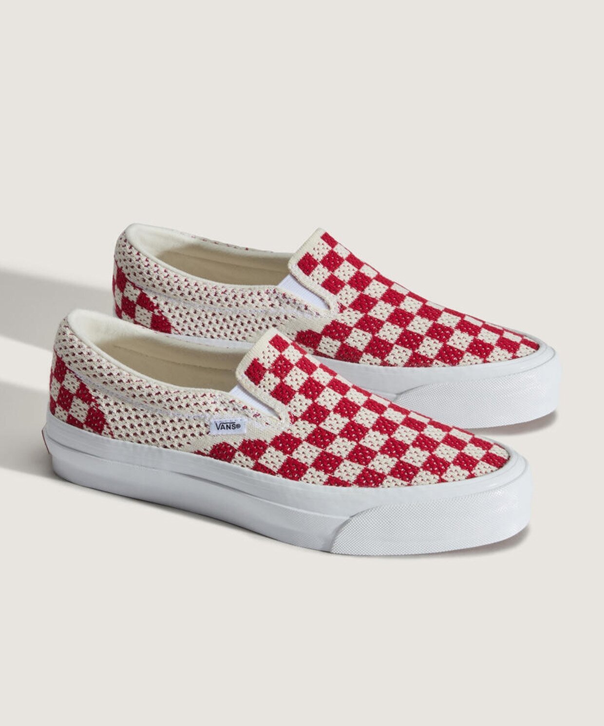 Vans LX Classic slip on ricamate checkboard
