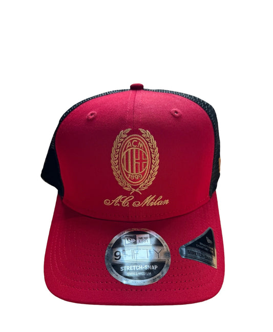 Cappellino 9FIFTY AC Milan retinato rosso