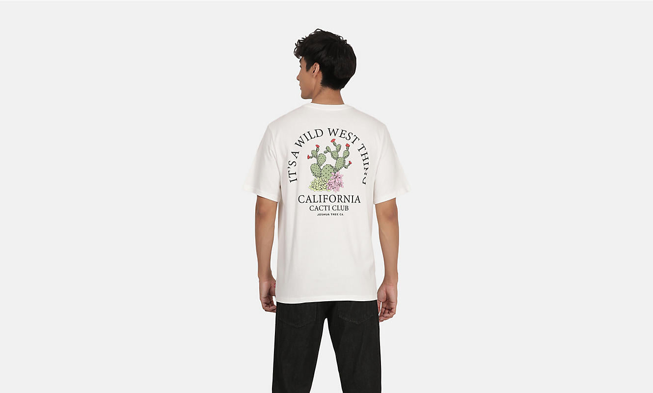 T-Shirt Cacti club bianco