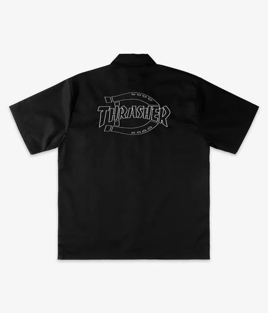 Camicia Thrasher x Dickies nero