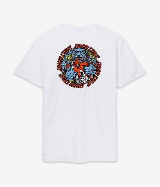 T-Shirt Roskopp monster strip bianco