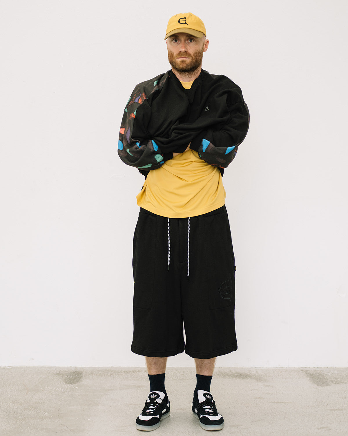 Shorts di tuta Bastard nero