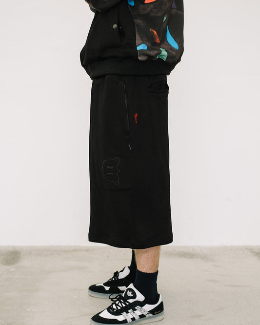 Shorts di tuta Bastard nero