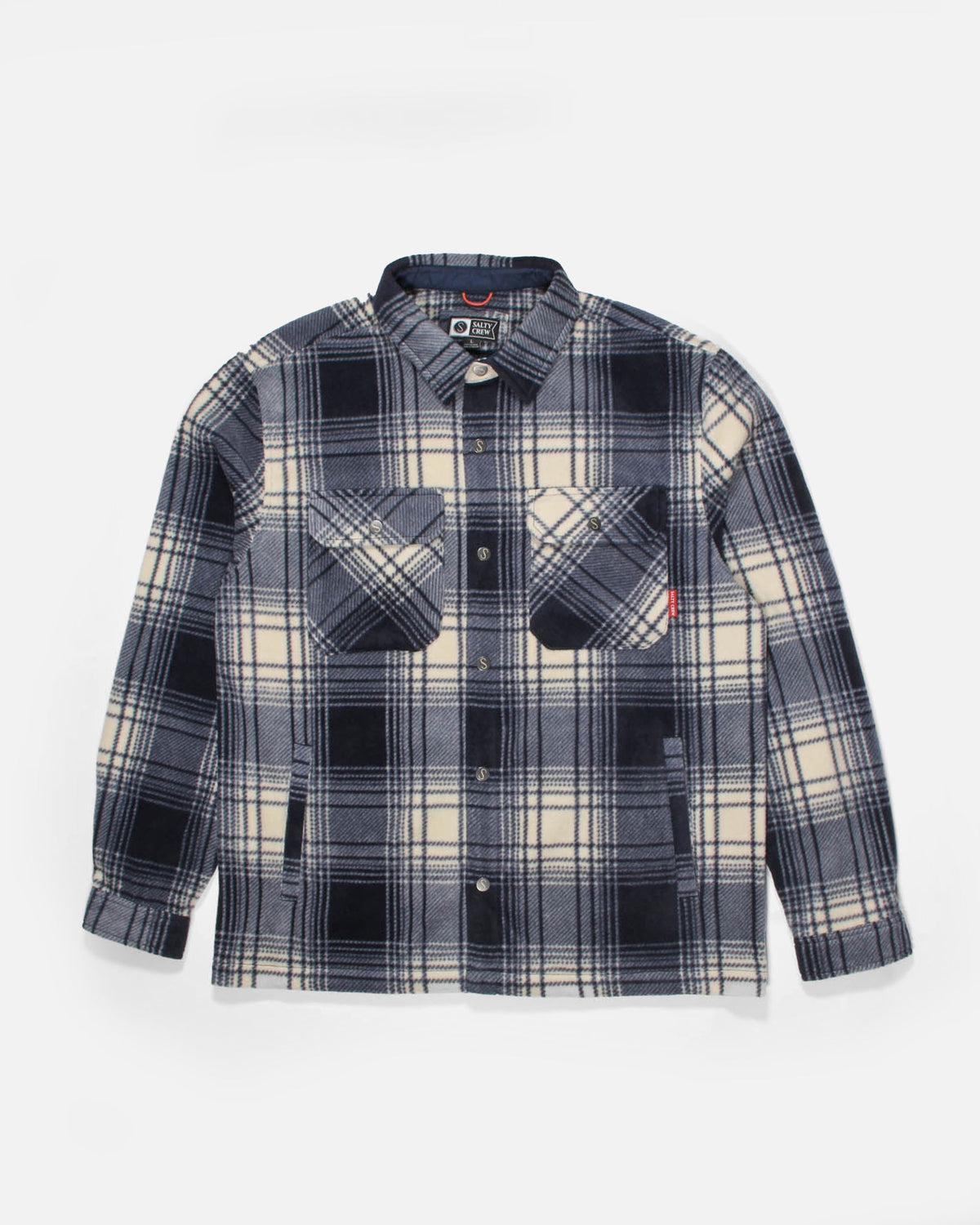 Camicia Keel polar in flanella a quadri celeste