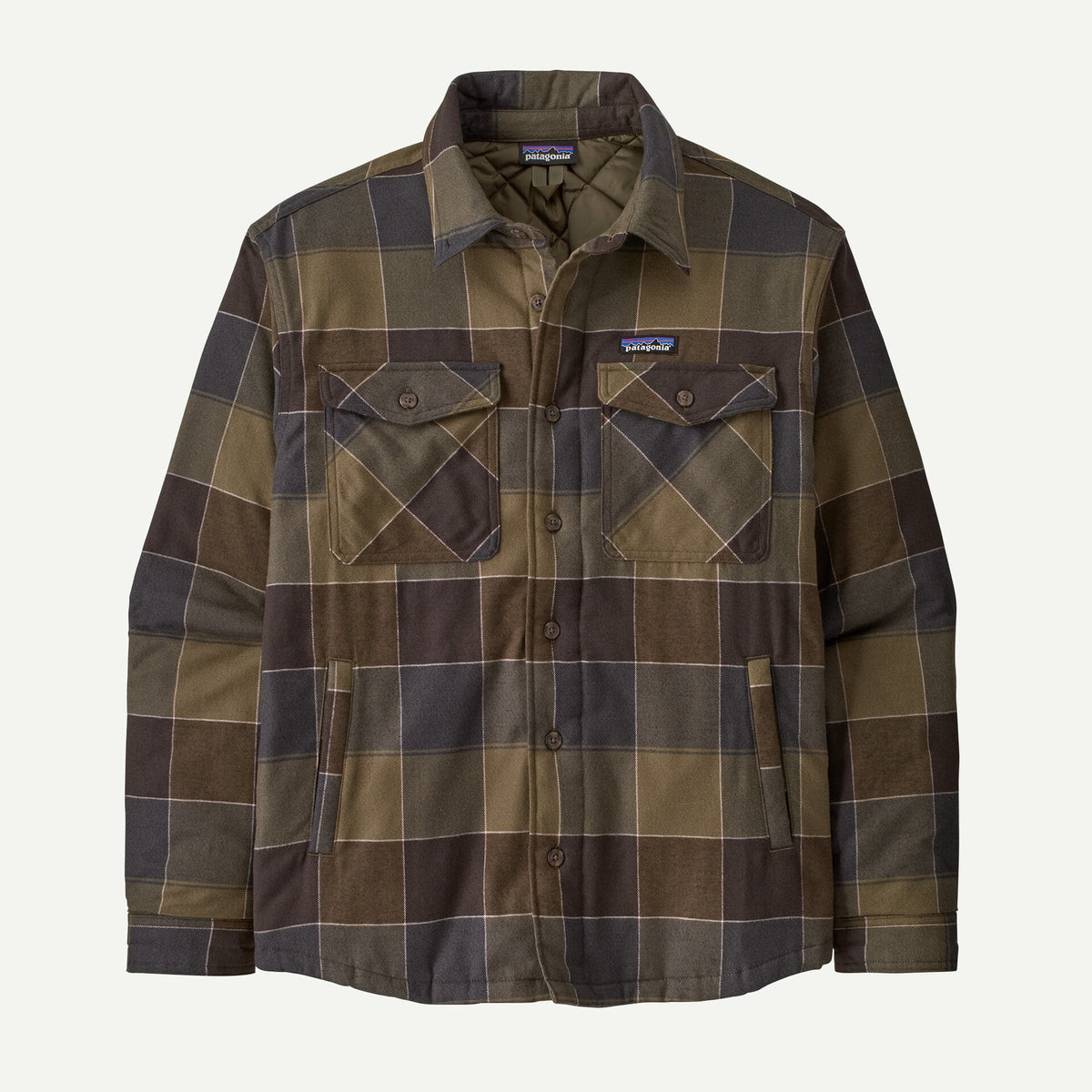 Giacca a camicia Insulated a quadri verde