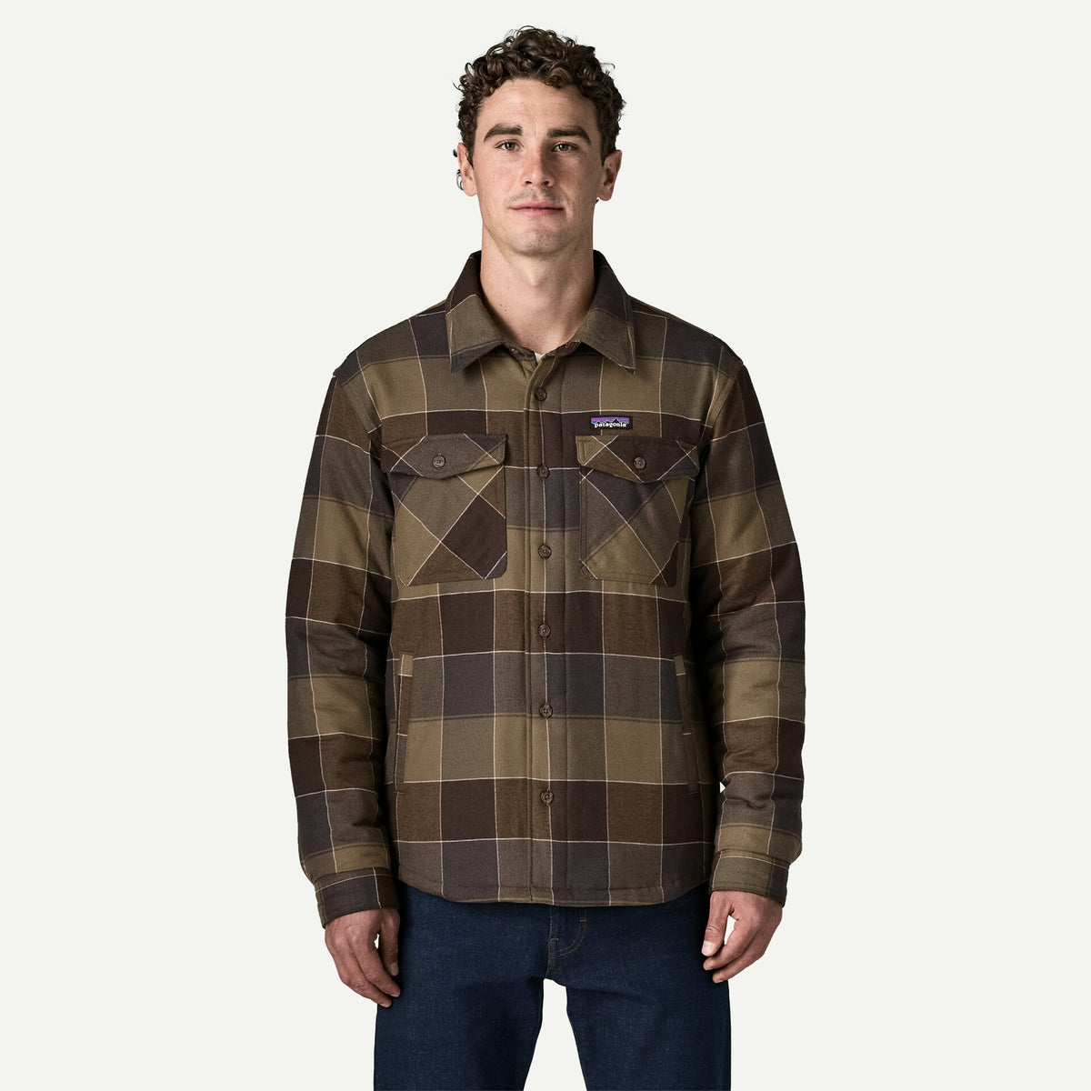 Giacca a camicia Insulated a quadri verde
