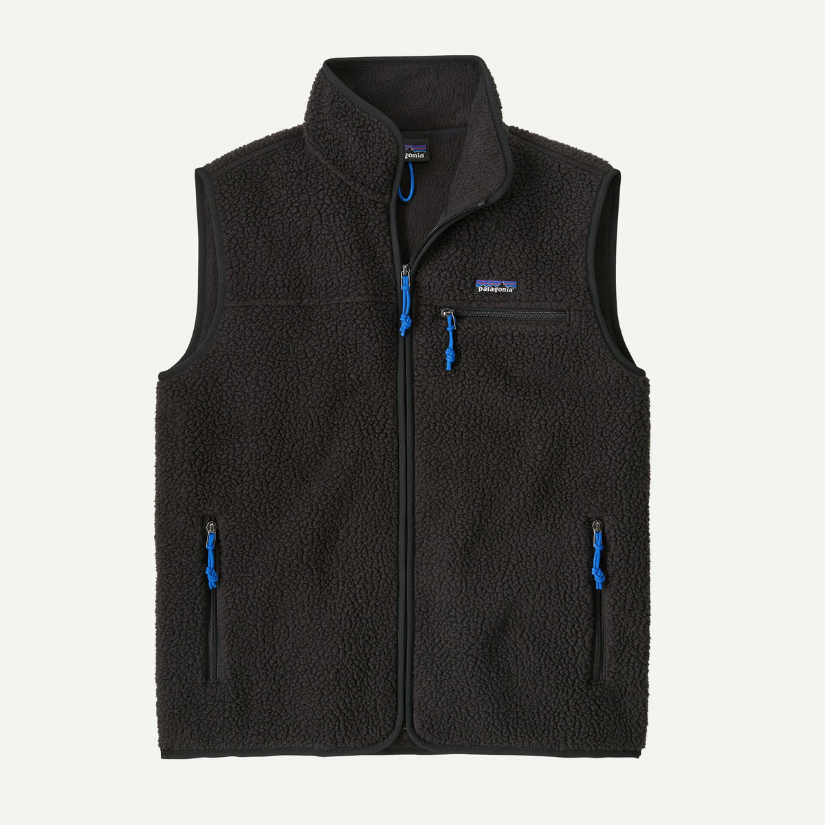 Gilet Retro in pile nero
