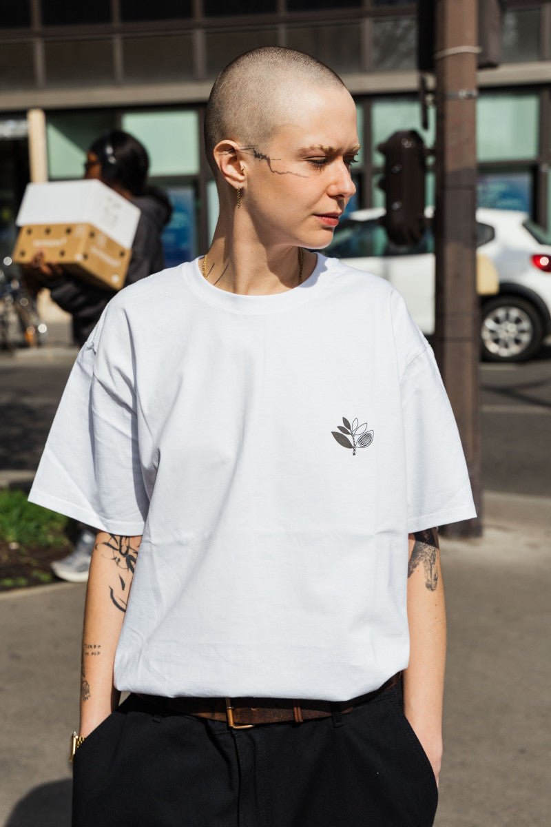 T-Shirt Yin bianco
