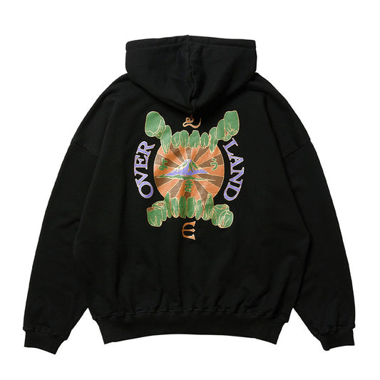 Felpa Overland con cappuccio nero