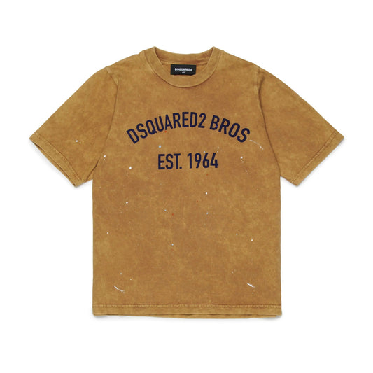 T-shirt DSQUARED2 Slouch tabacco - 8/16 ANNI