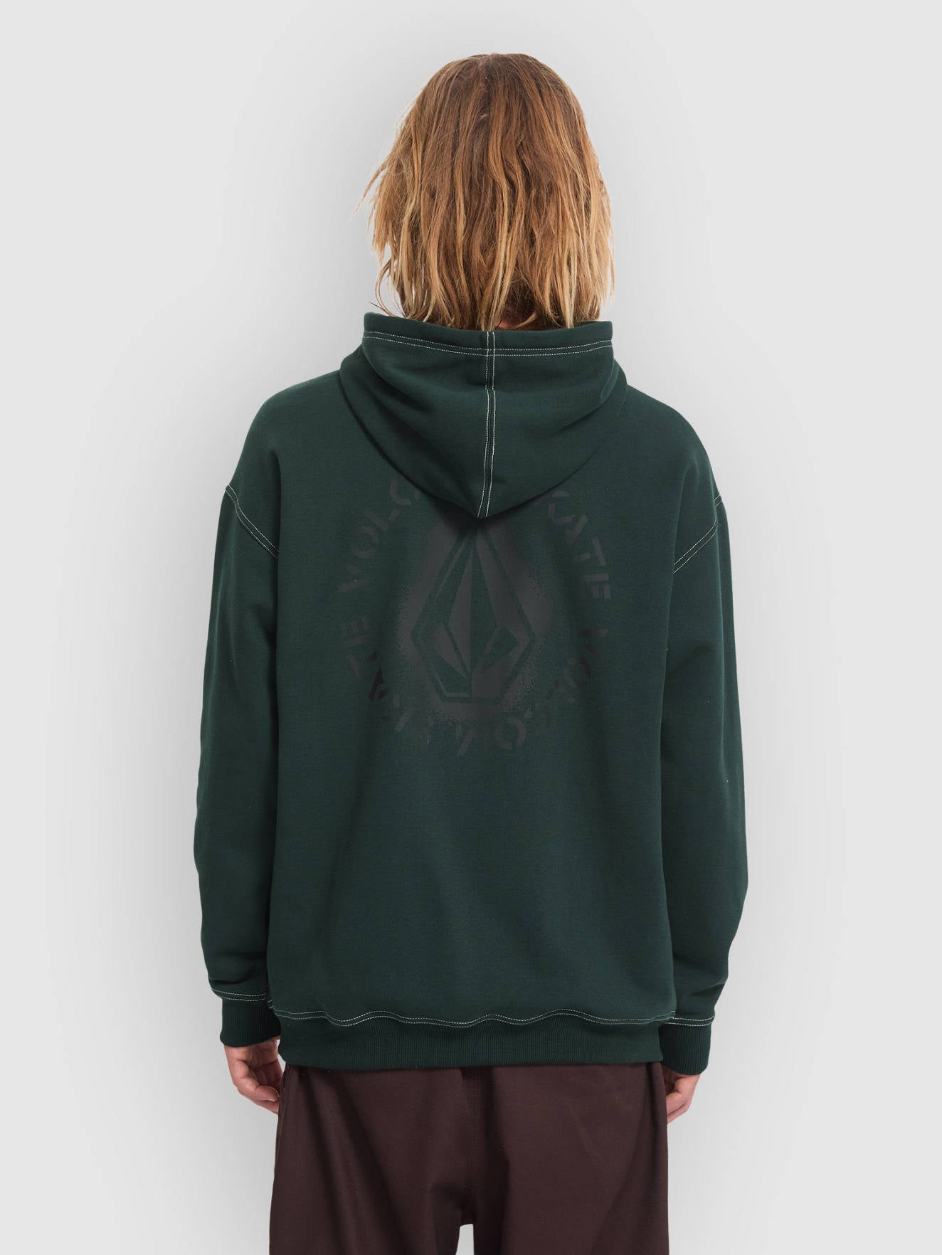 Felpa Skidder con cappuccio verde