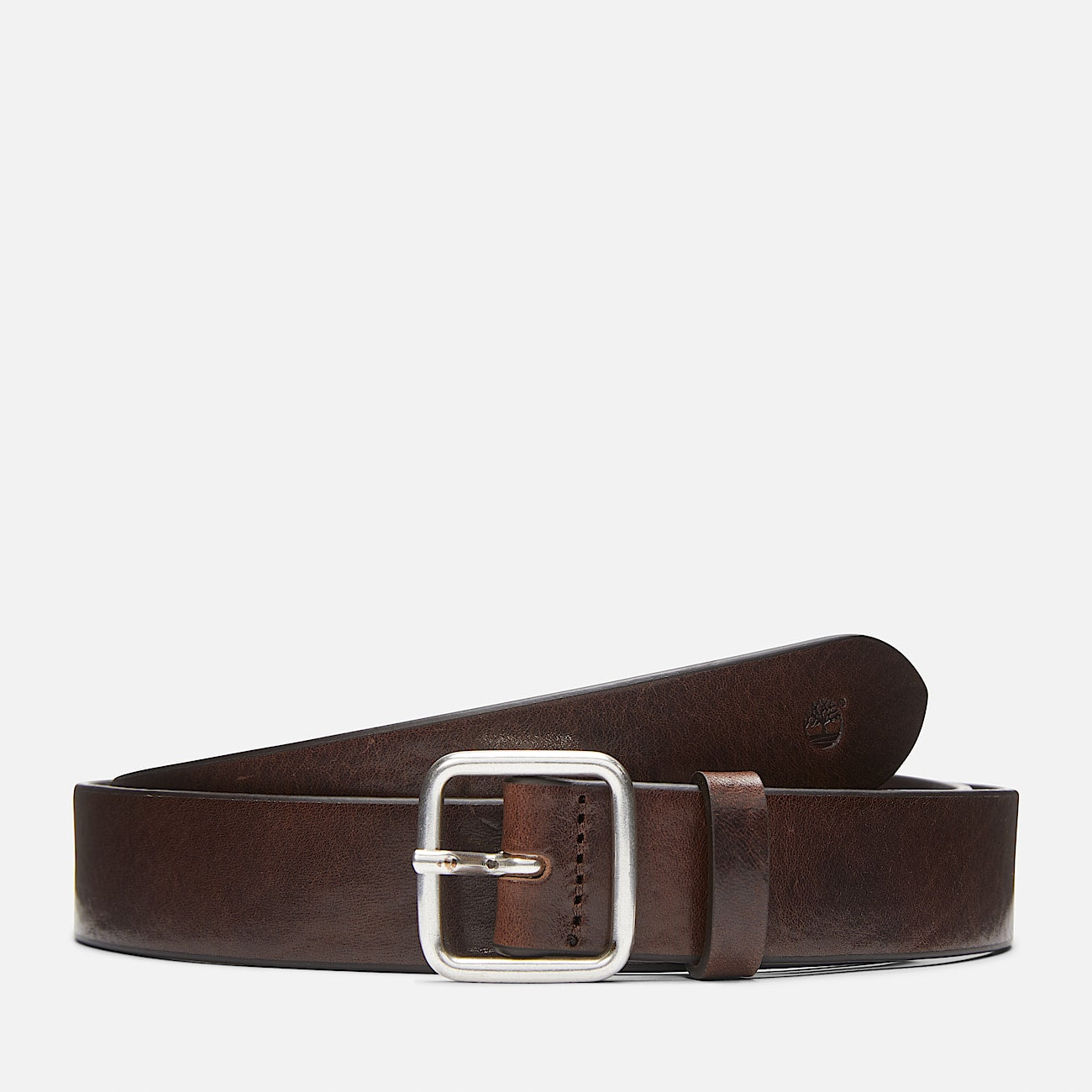 Cintura Timberland in pelle marrone