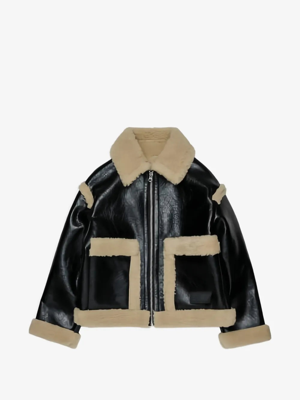 Giacca Maison Margiela in pelle con pelliccia - 12/16 ANNI