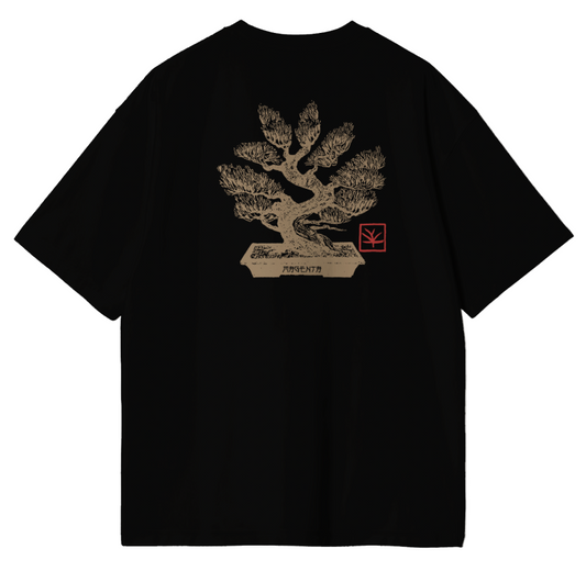 T-shirt Bonsai nero