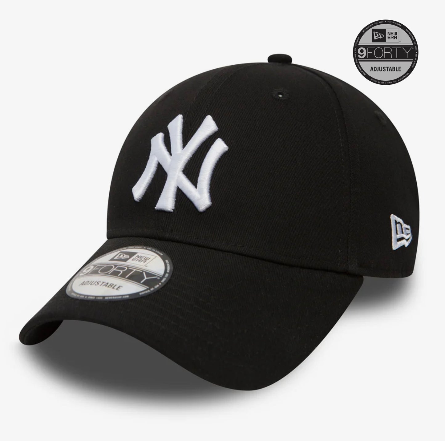 Cappellino 9FORTY New York Yankees regolabile nero/bianco