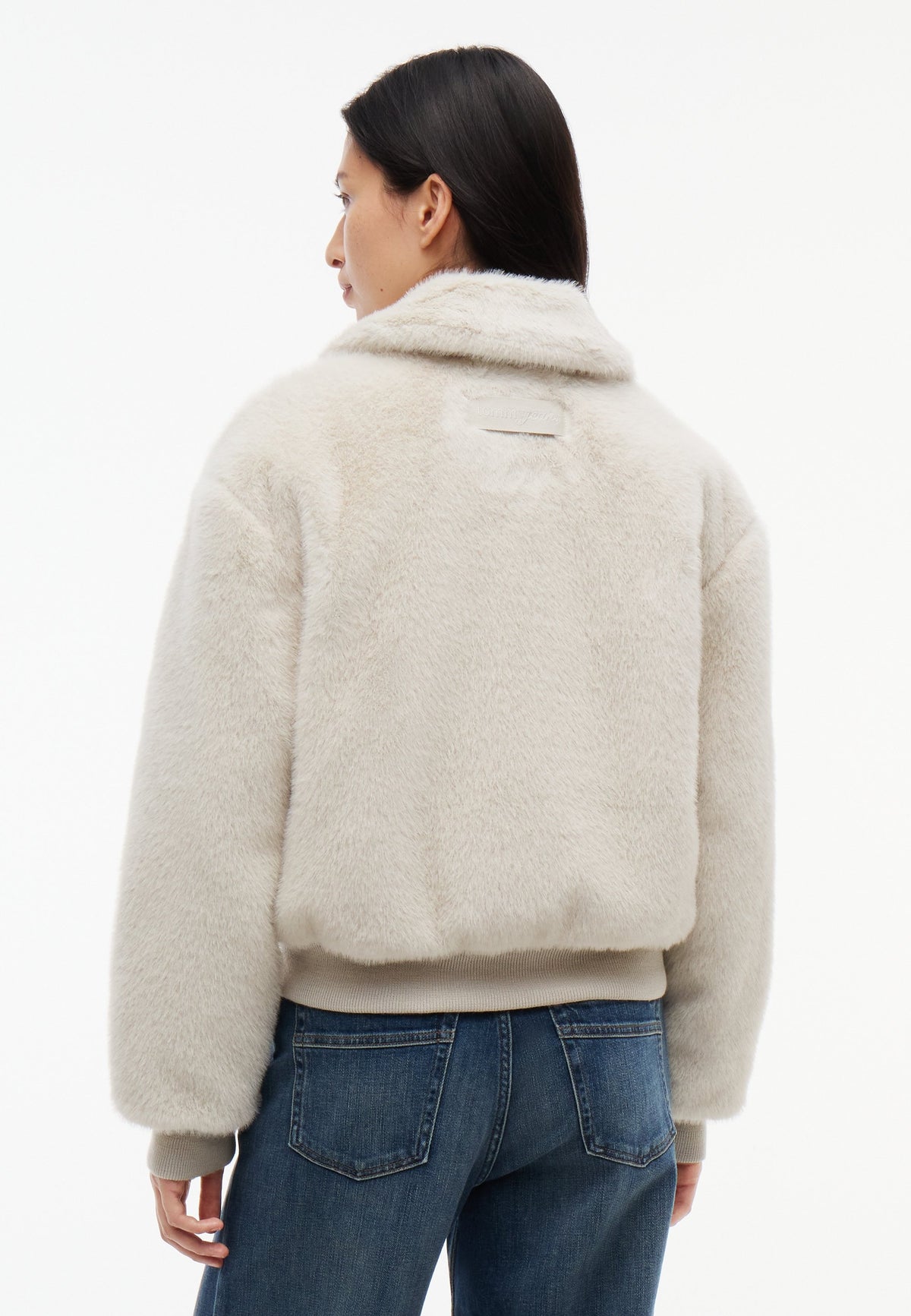 Giacca Tommy jeans pelosa panna