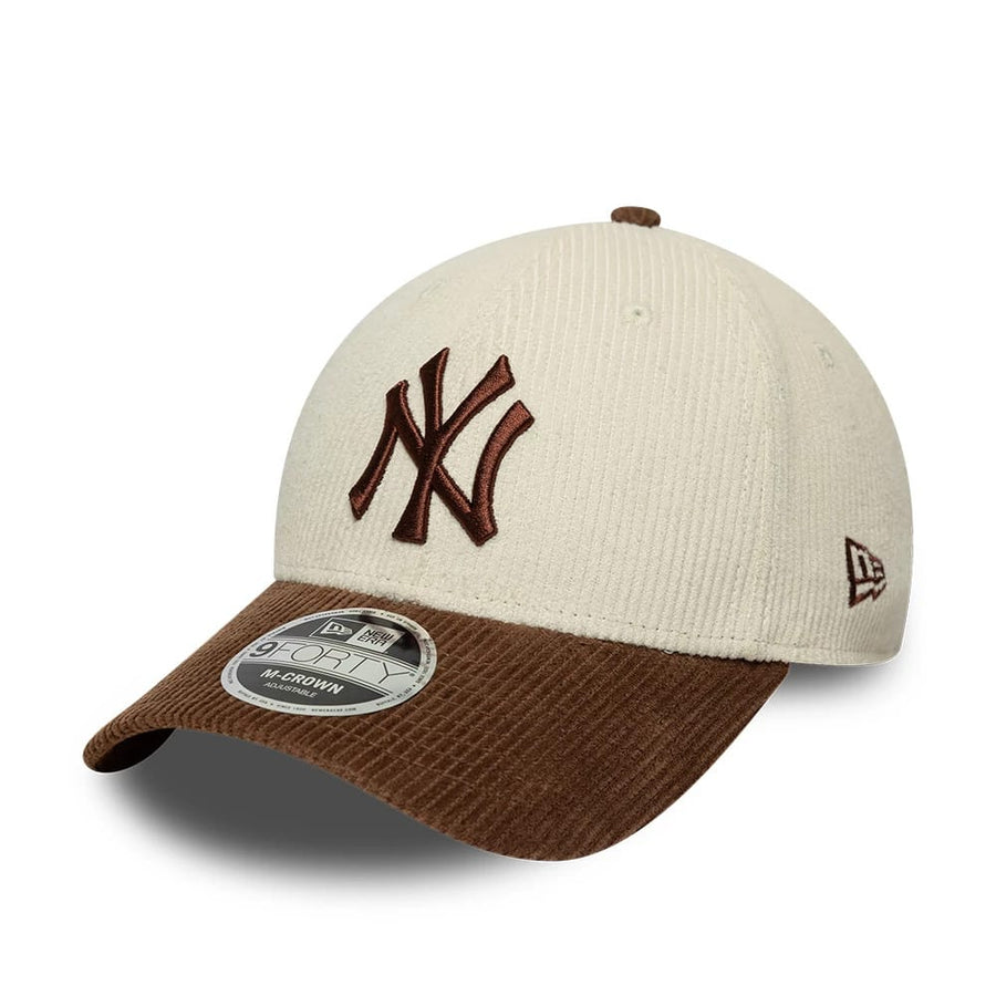 Cappellino 9FORTY NY velluto beige marrone