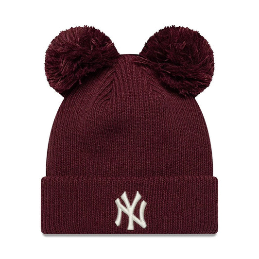 Berretto New York Yankees pon pon bordeaux