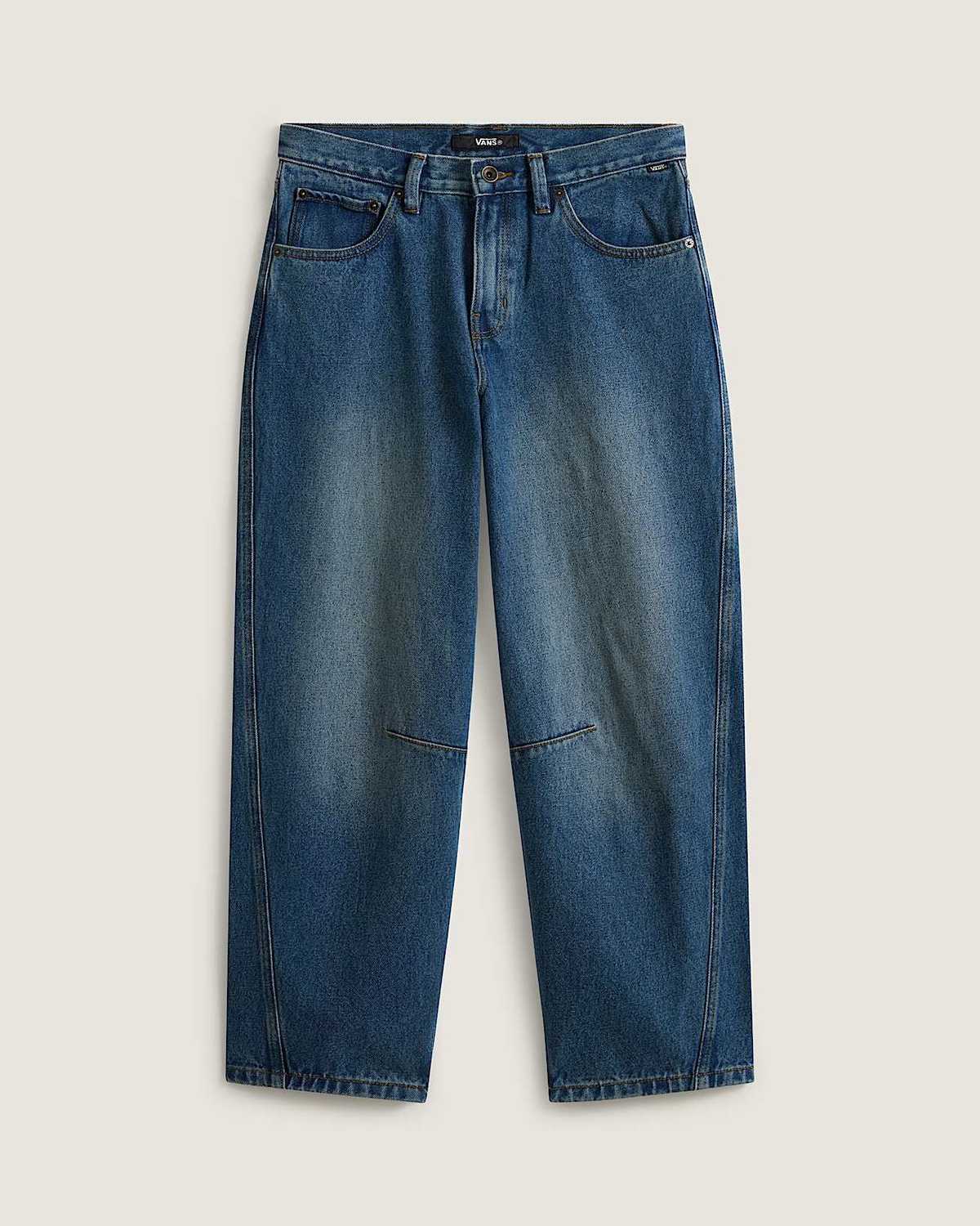 Jeans Check 5 barrel denim blu