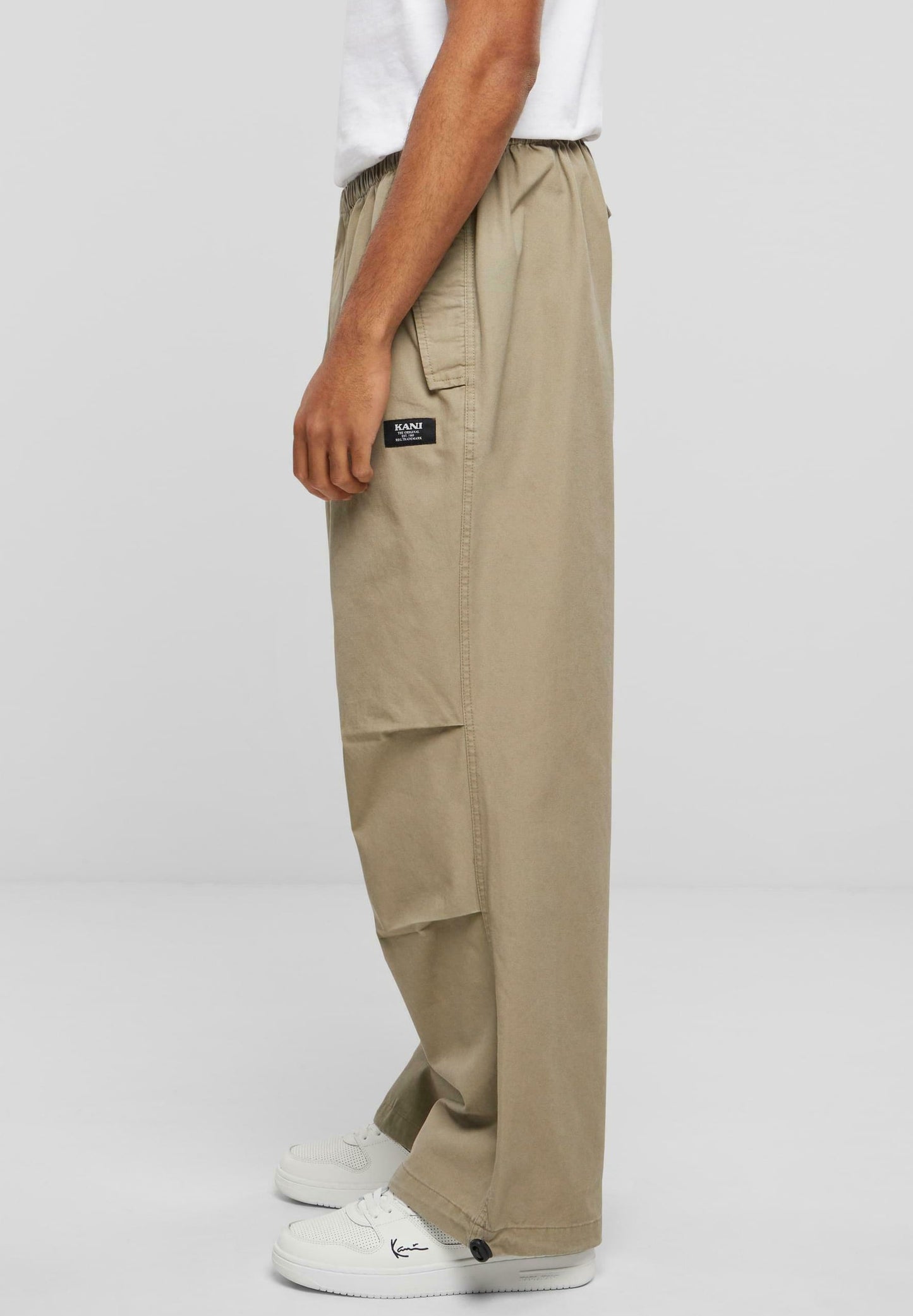 Pantalone Retro washed parachute khaki