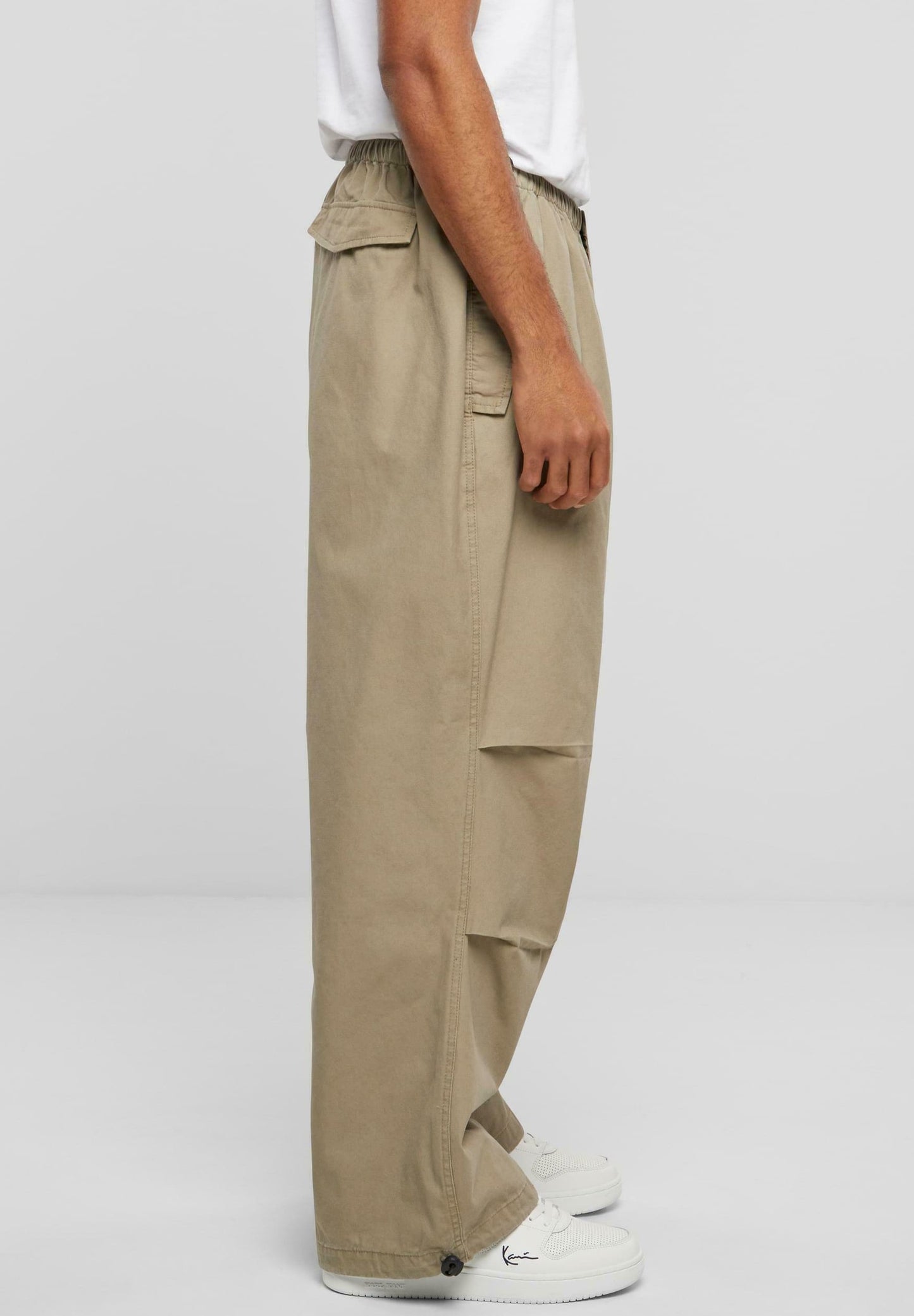 Pantalone Retro washed parachute khaki