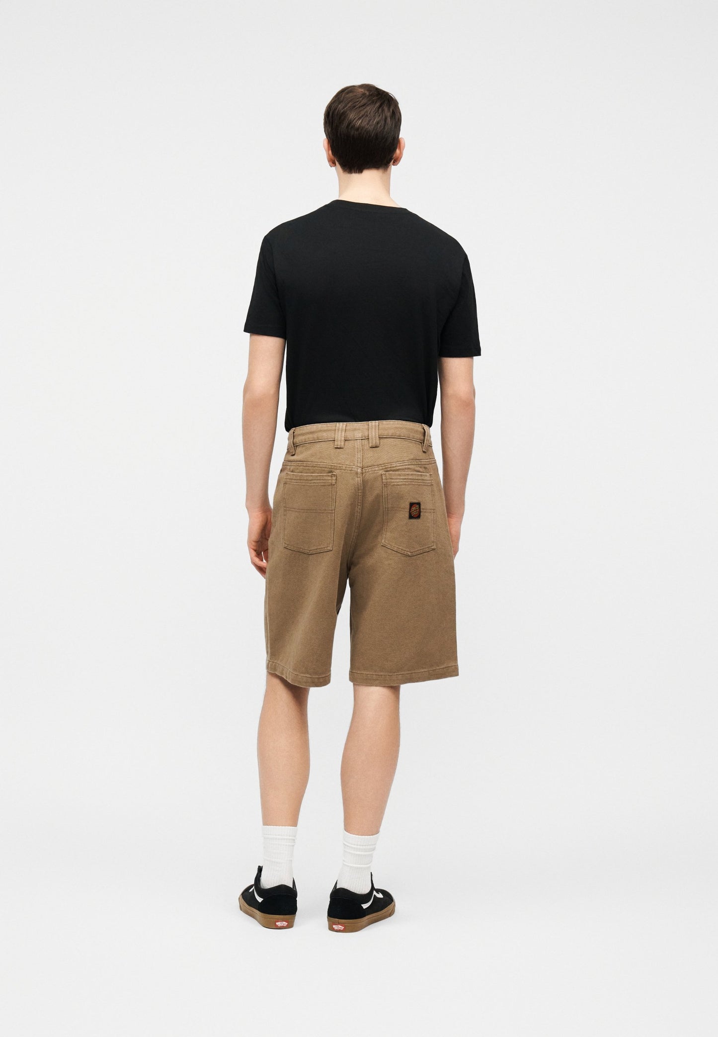 Pantaloncini Big Santa cruz in canvas marrone
