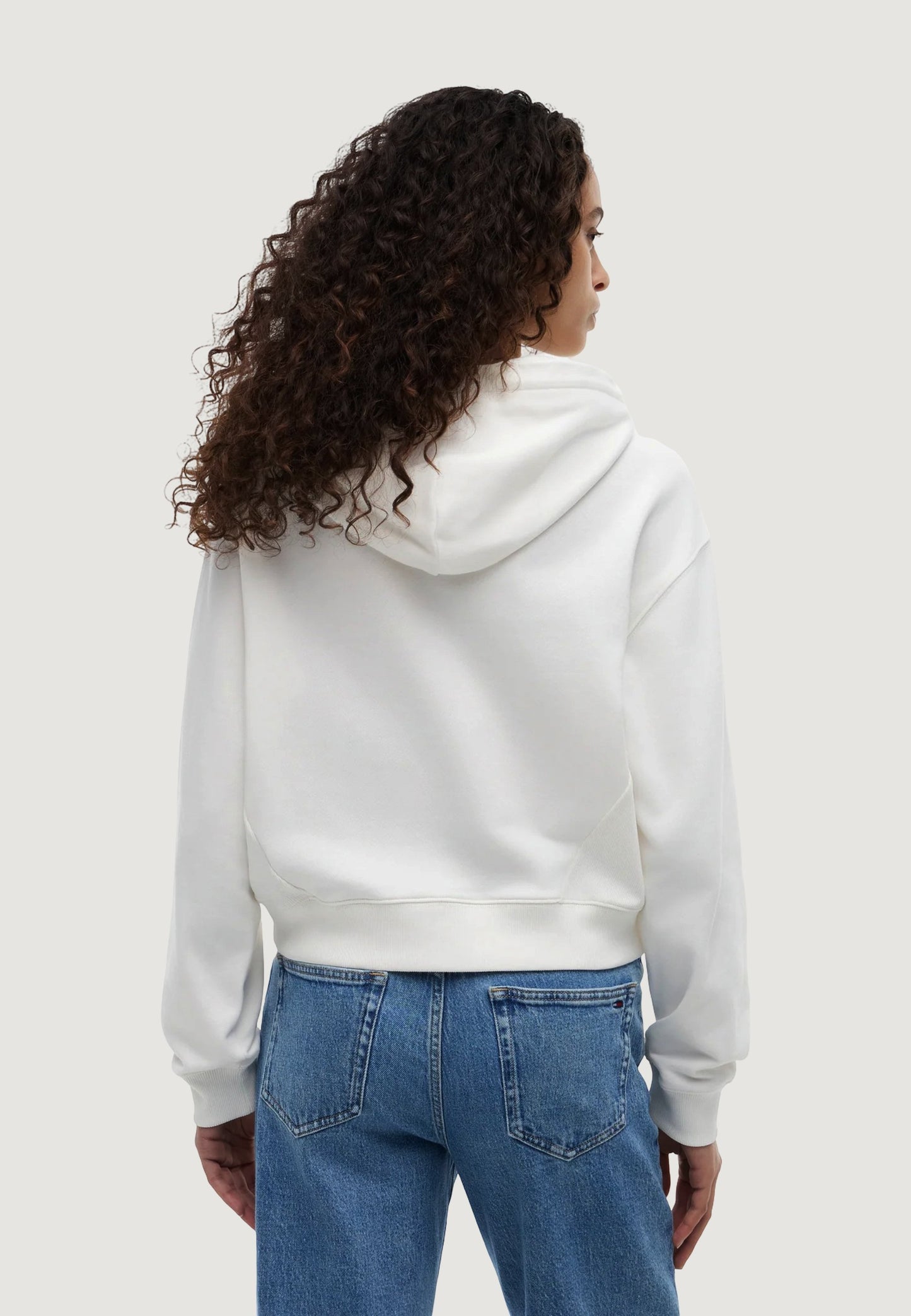 Felpa Tommy jeans con cappuccio bianco