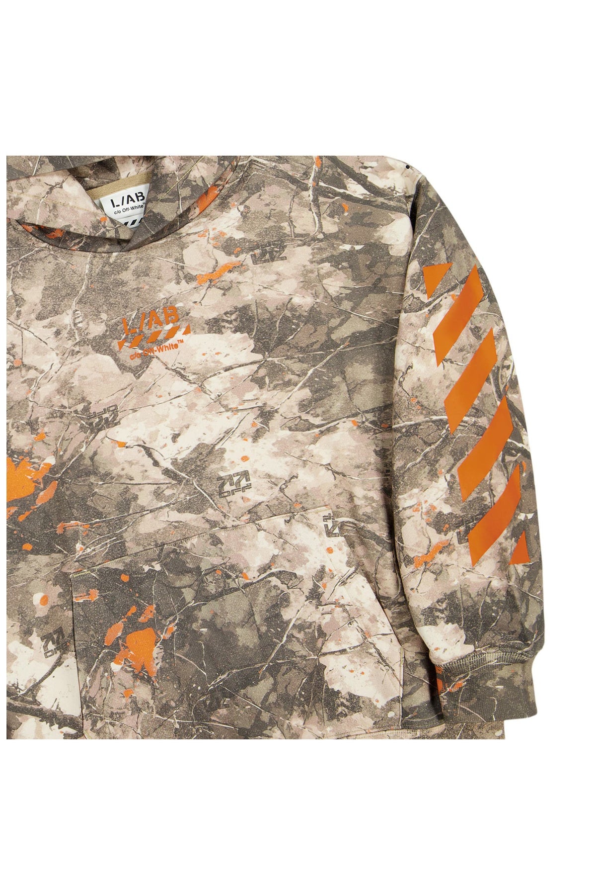 Felpa OFF-WHITE con cappuccio camo - 8/16 ANNI