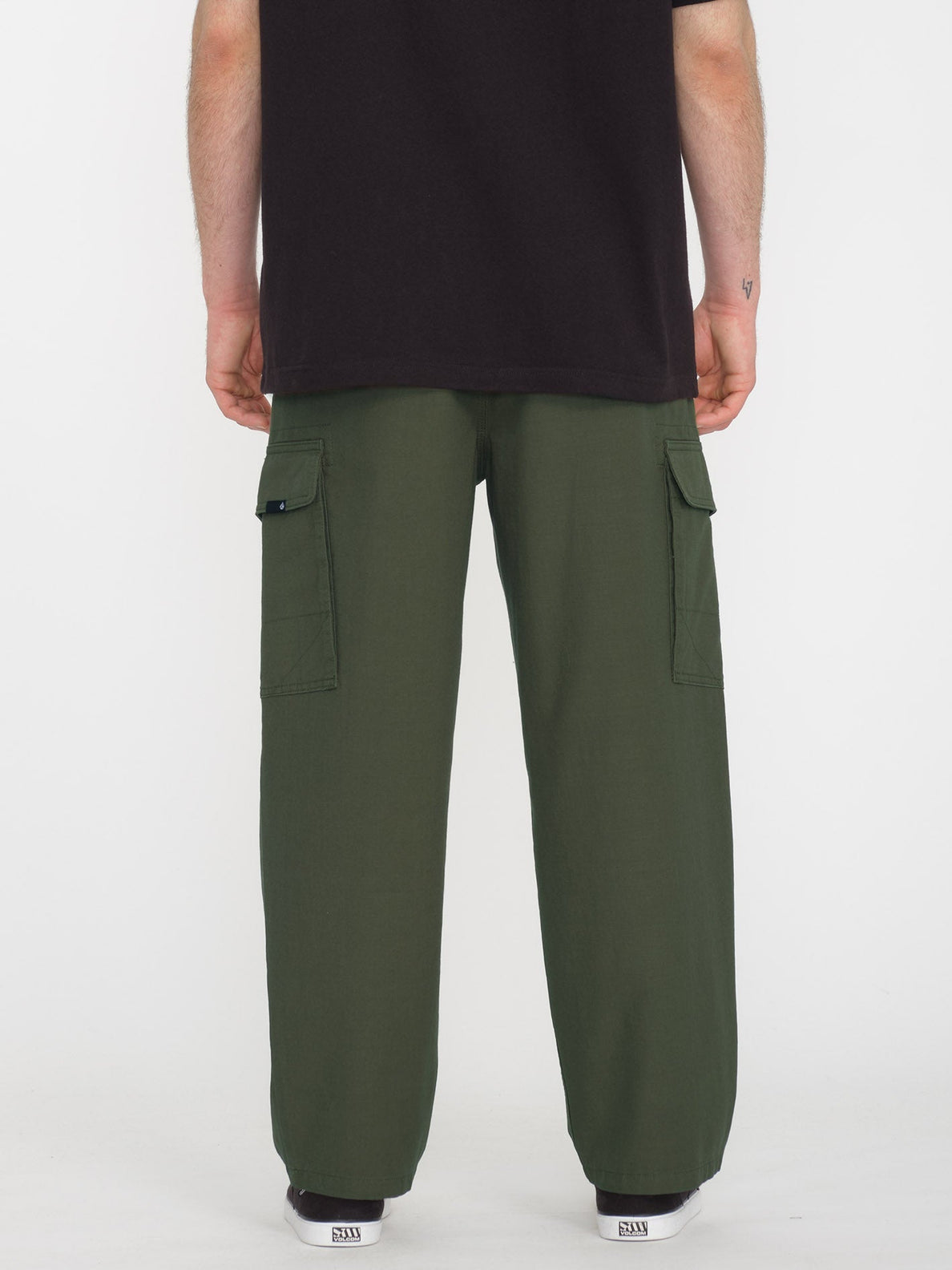 Pantaloni Billow tapered cargo verde