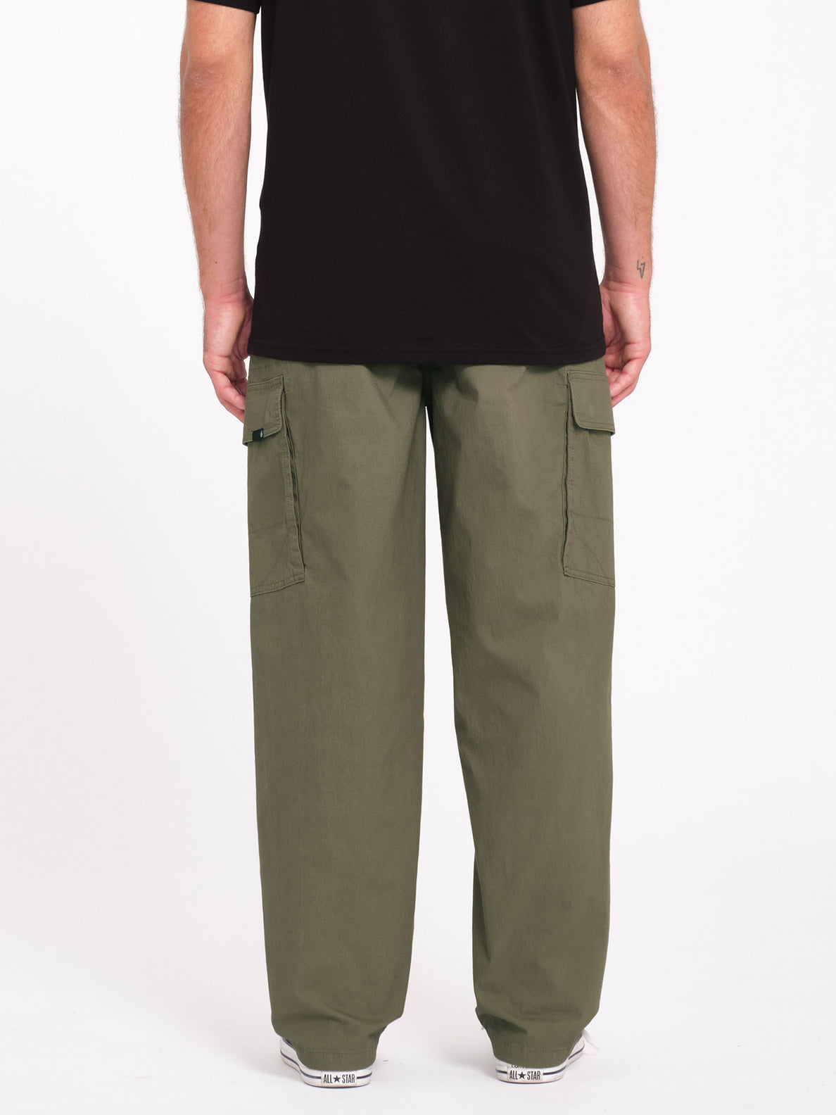 Pantaloni Billow tapered cargo verde