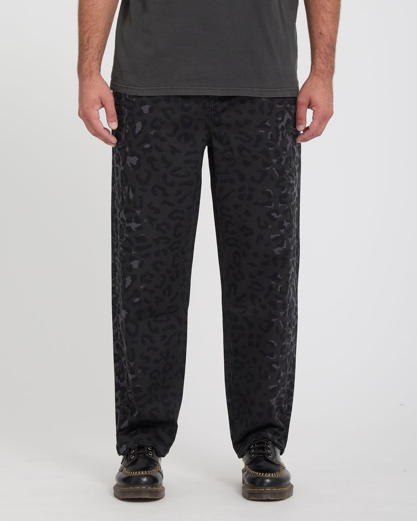 Jeans Freazy loose denim leopardato