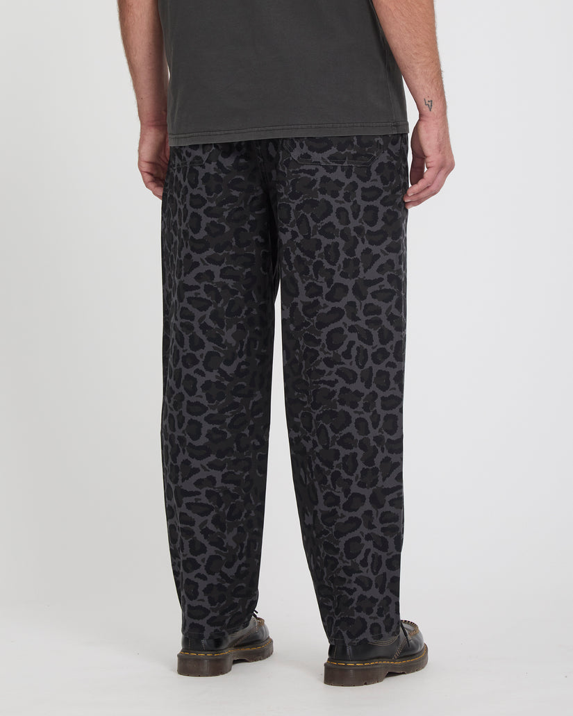 Jeans Freazy loose denim leopardato