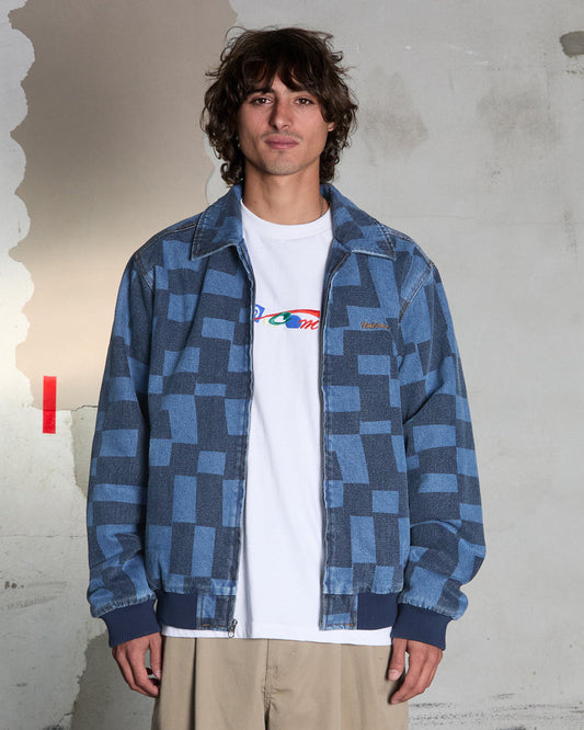Giacca Fa carrau in denim fantasia