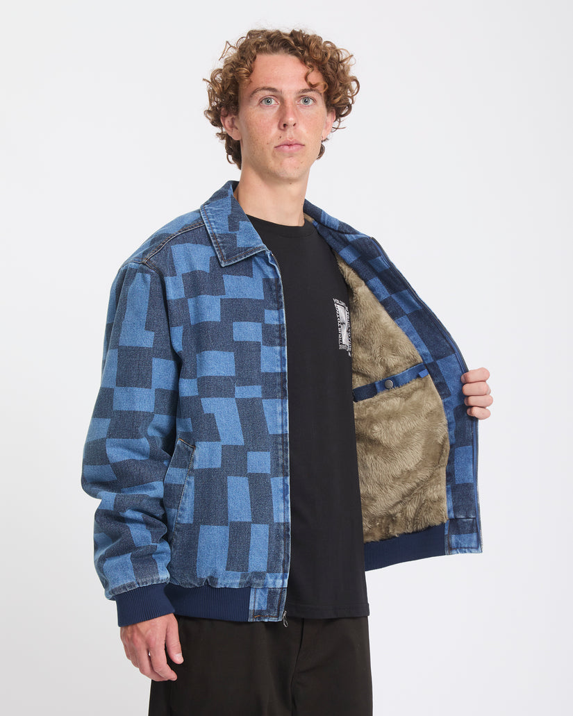 Giacca Fa carrau in denim fantasia