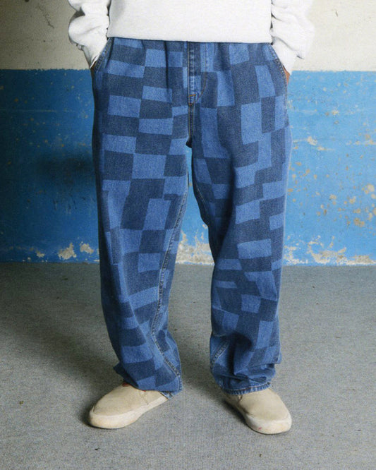 Jeans Fa carrau in denim fantasia